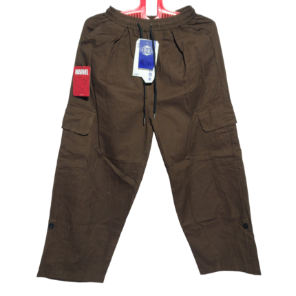Slim Fit Flat Front Washing Cotton Full Baggy Cargo Pant