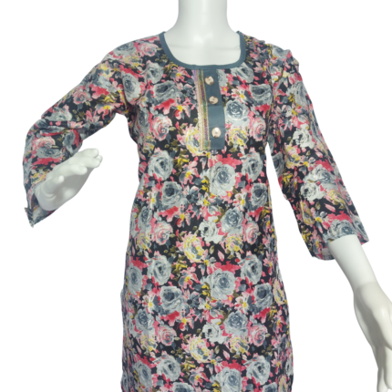 Premium Straight Ladies Cotton Kurti Palazzo Set